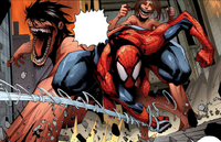 Spider-Man engages two of the Titans