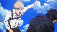 Armin scolds Eren for hurting Mikasa