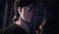 Grisha prepares to give Eren the serum