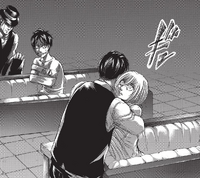 Kenny helps Eren out of the coffin