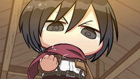 Mikasa resolves to win Eren's pudding