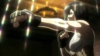 Mikasa working out