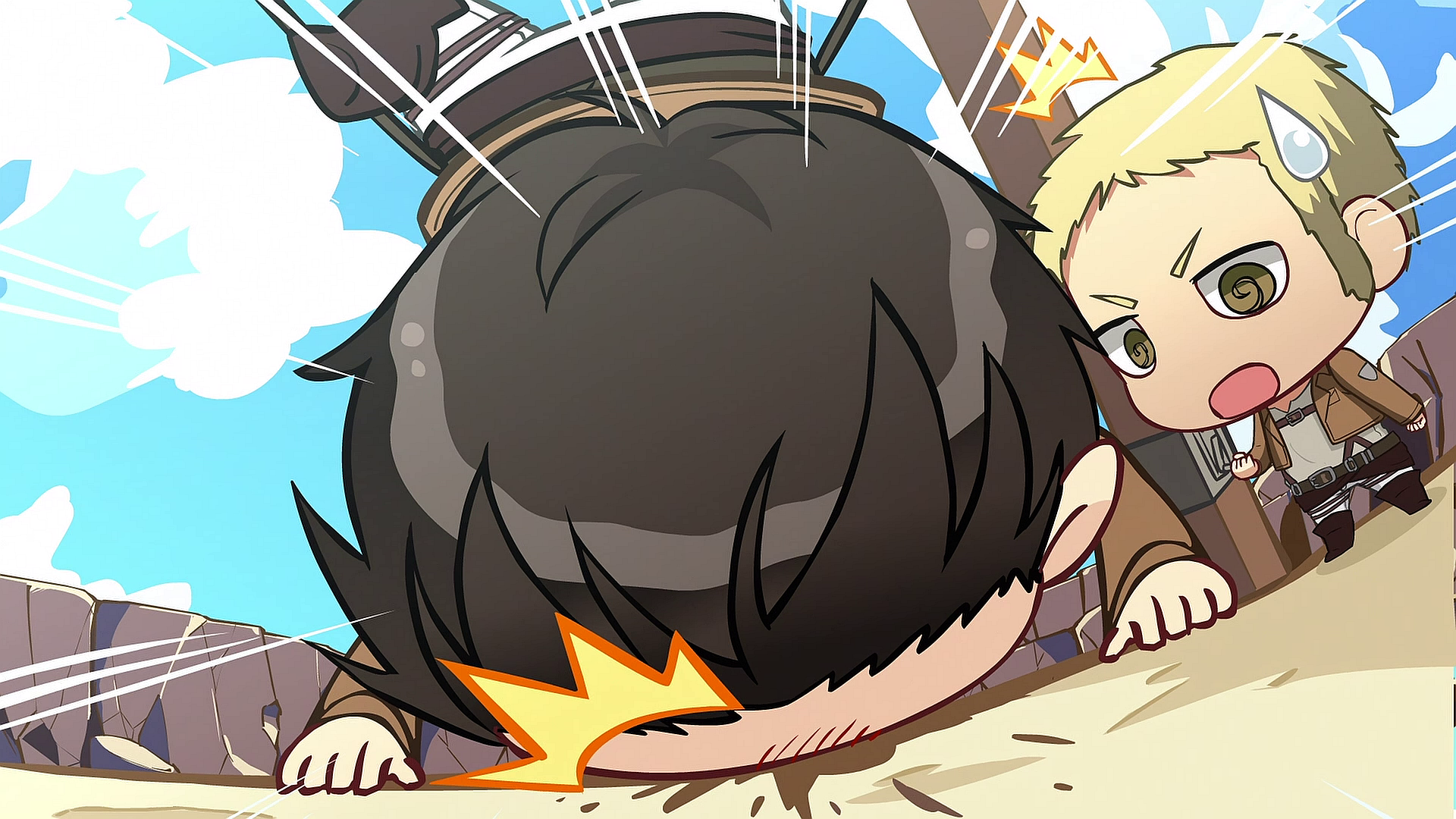 Watch attack on titan chibi theater hotsell