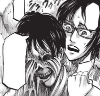 Eren's disfigured face