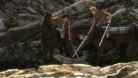 Eren stops Jean from killing a lizard