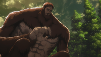 The Beast Titan takes Miche's gear