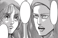 Erwin entrusts Armin and Hange with the Survey Corps soldiers