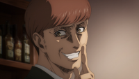 Floch silences Hange with a grin