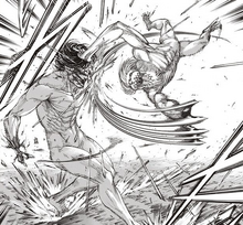 Eren and Galliard fight