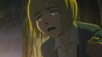 Armin tells Mikasa of Eren's death