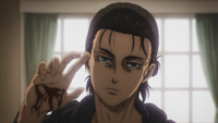 Eren reveals his cut palm