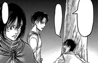 Mikasa shocked by Kenny's last name