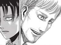 Levi notices Erwin's reaction