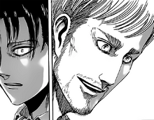 Levi sees Erwin's reaction