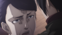 Kiyomi reassures Mikasa of her desire to protect her