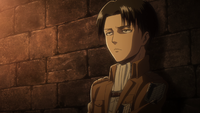 Levi in Eren's cell