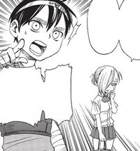 Eren spots a Titan