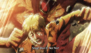 Titans dévorant Mike Anime