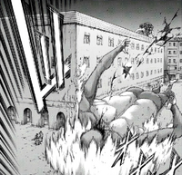 Magath sees the Beast Titan fall before him