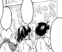 Sasha, Connie, and Eren's unenthusiastic cleaning