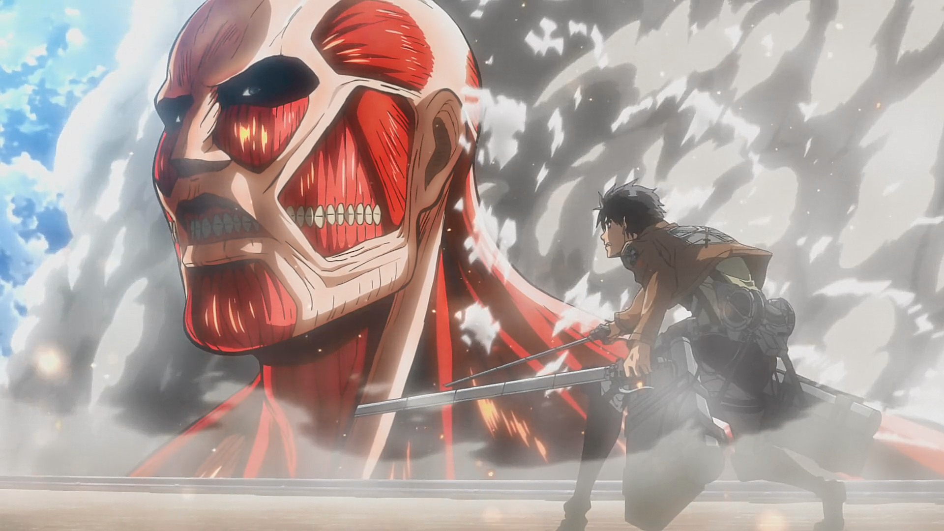 Shingeki no Kyojin, Revelação Titan Colossal e Encouraçado Parte 2 #f