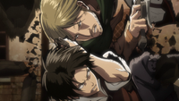 Levi fights with Miche