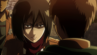 Mikasa's anger with Levi's actions