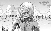 The Female Titan approaches Wall Maria