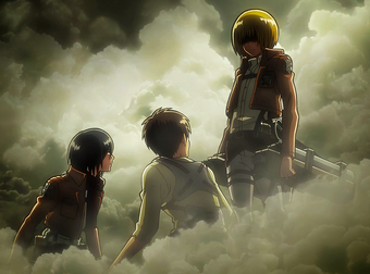 Armin Arlert Shingekinokyojin Viki Fandom Armin transforming into the colossal titan in the harbour. armin arlert shingekinokyojin viki