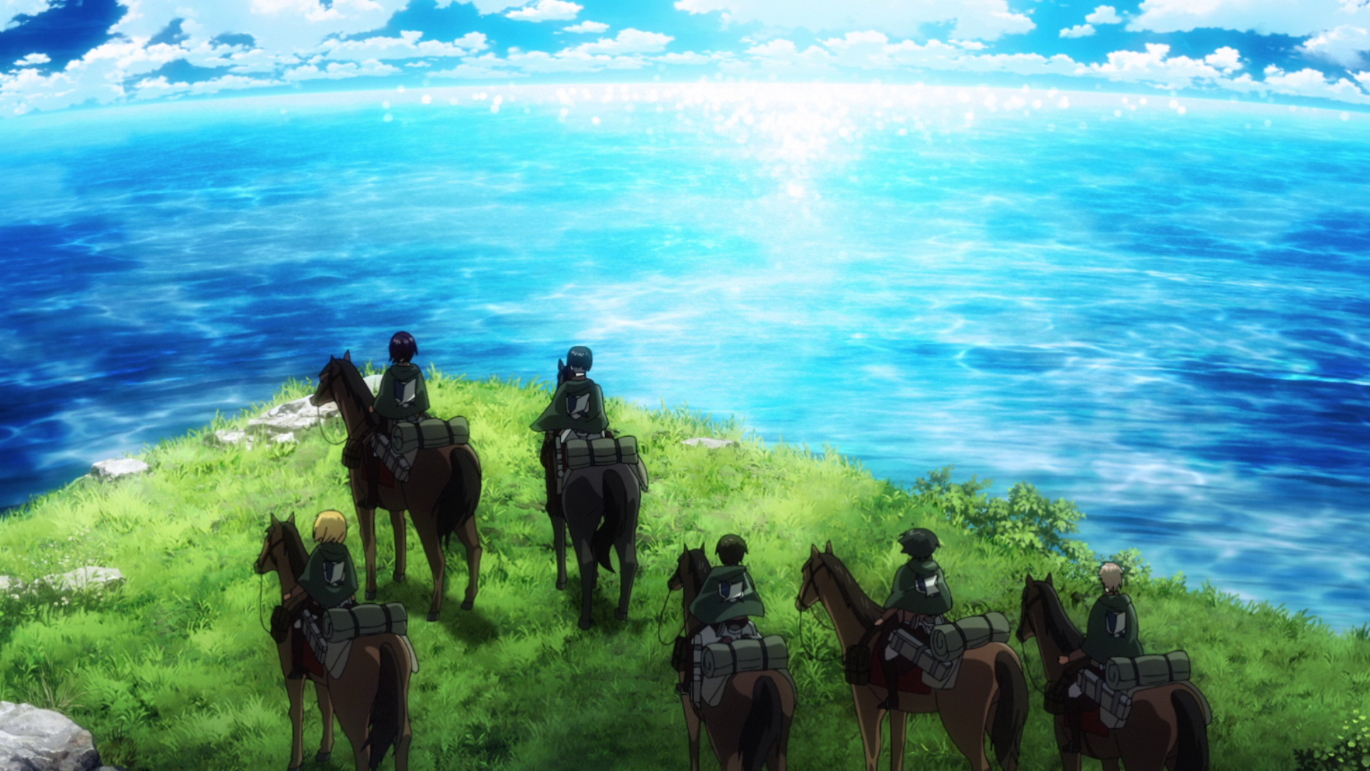 Anime ocean backgrounds night HD wallpapers  Pxfuel