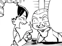 Connie's fake ink mustache