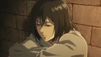 Mikasa refuses to believe the curse