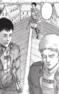 Marco discovers Reiner and Bertolt's true identities