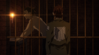 Eren is visited by Hange