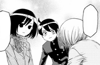 Eren and Mikasa convince Armin to go to school