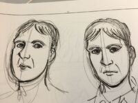 Hajime Isayama's original design for "Oliver Pieck"