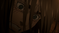 Eren in despair over Sasha's death