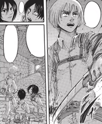 Armin proposes a plan to distract Annie