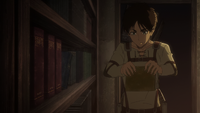 Eren searching the basement