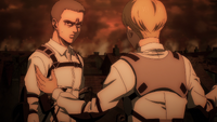 Armin tries to reason with Conny