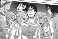 Sasha and her squad-mates are shocked by Erwin's plan