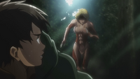 Annie chases after Eren