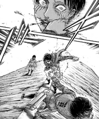 Levi assaults Eren