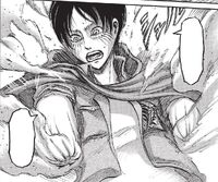 Eren finds his arms missing