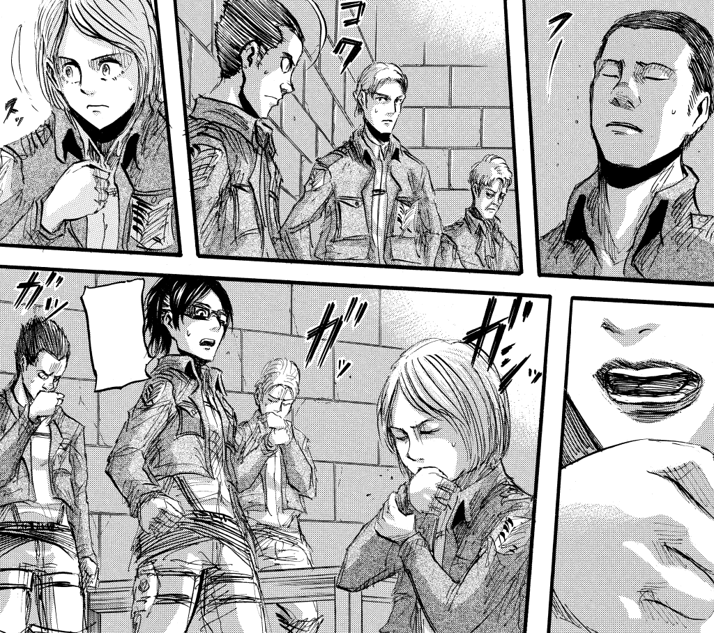 tits save lives pt2. on X: how the female titan pulled up to fight eren   / X