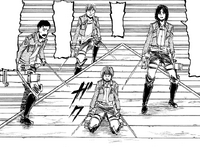 Armin and the others watch their comrades die