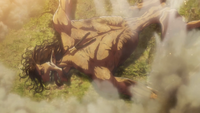 Eren fails to harden his Titan