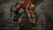 Reiner protégeant les Azumabito
