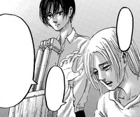 Annie tells Mikasa that she does not understand the idea of saving humanity