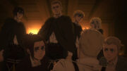 Reiner wakes up to the Scouts and Warriors